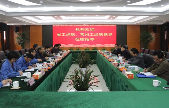 省工經(jīng)聯(lián)、常州市工經(jīng)聯(lián)領(lǐng)導(dǎo)來上上電纜調(diào)研