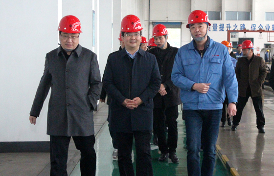 2020年12月8日，廣德市市委常委、常務(wù)副市長(zhǎng)邱鐵軍一行來(lái)上上電纜考察